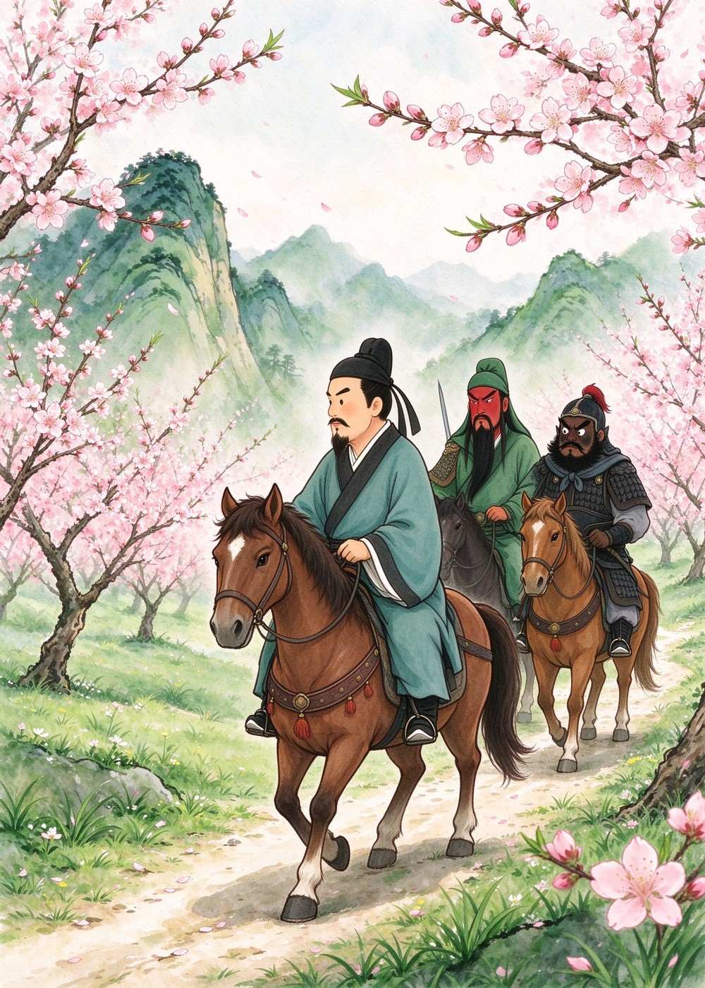 新年到了,刘备选了个好日子,第三次出发。