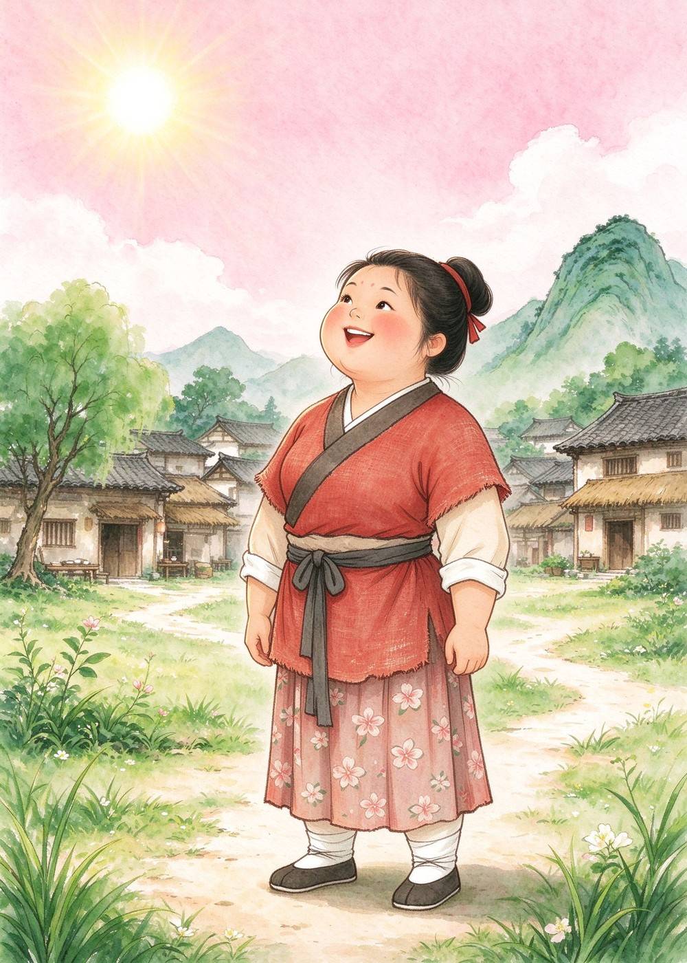 东施明白了：不要盲目模仿别人，做自己最好看。
