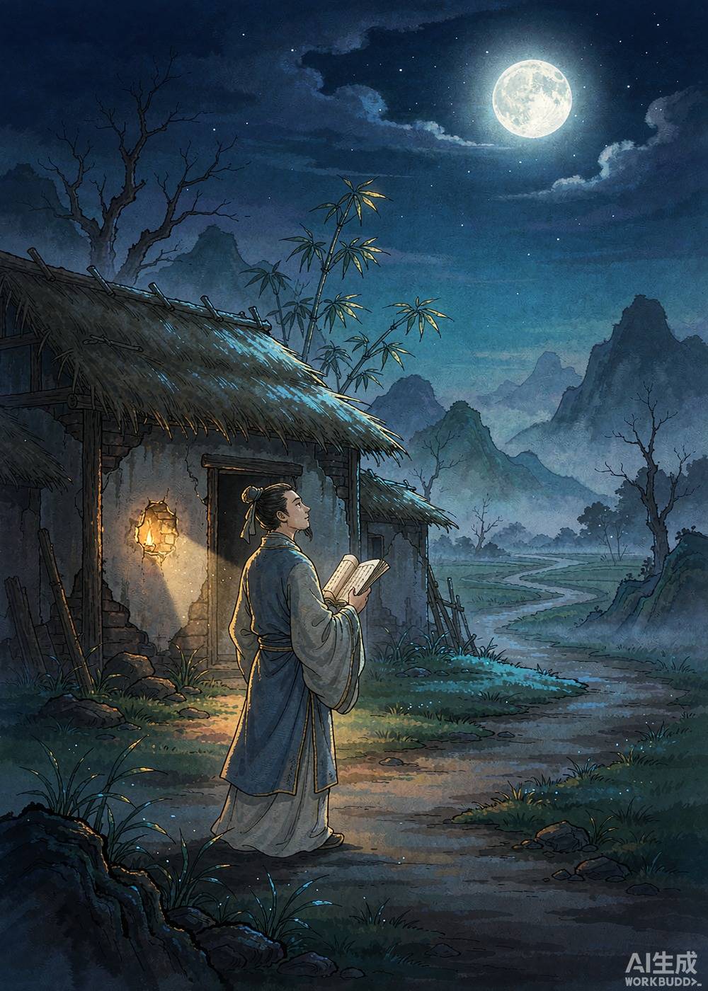 这个故事告诉我们，只要肯努力，再大的困难也能克服。