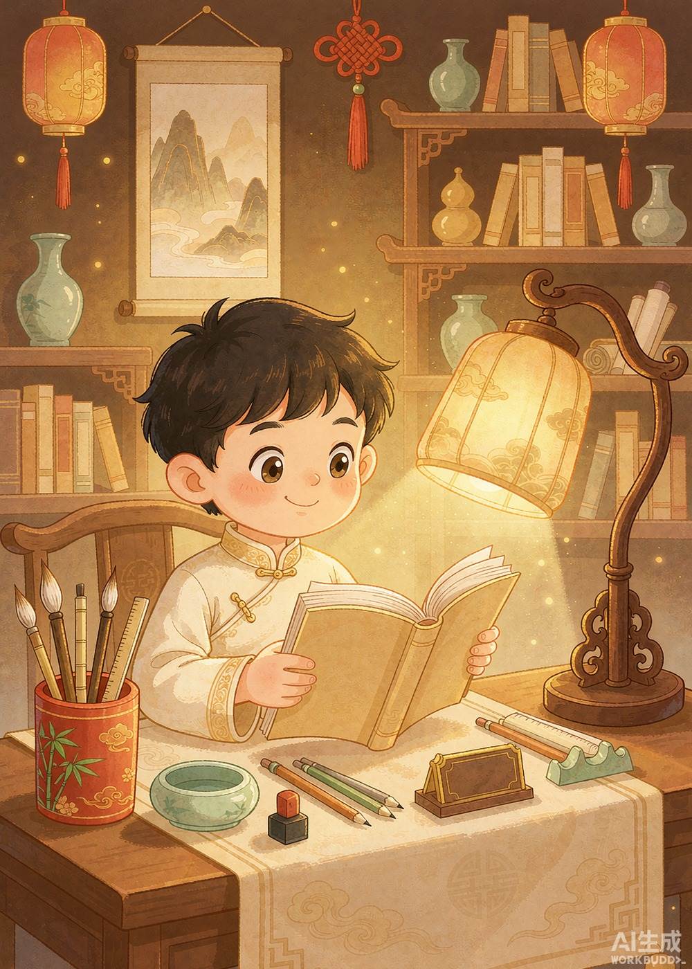 小朋友们，你们也要像匡衡一样，做一个爱读书的好孩子哦！