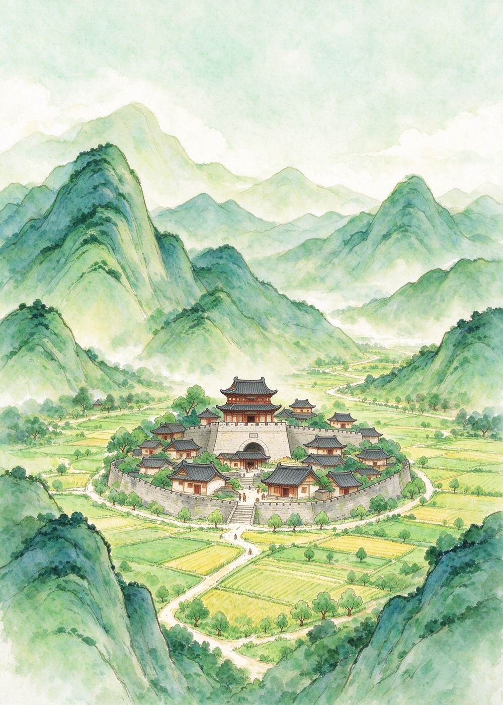 汉朝时，西南有个小小的国家，叫夜郎国。