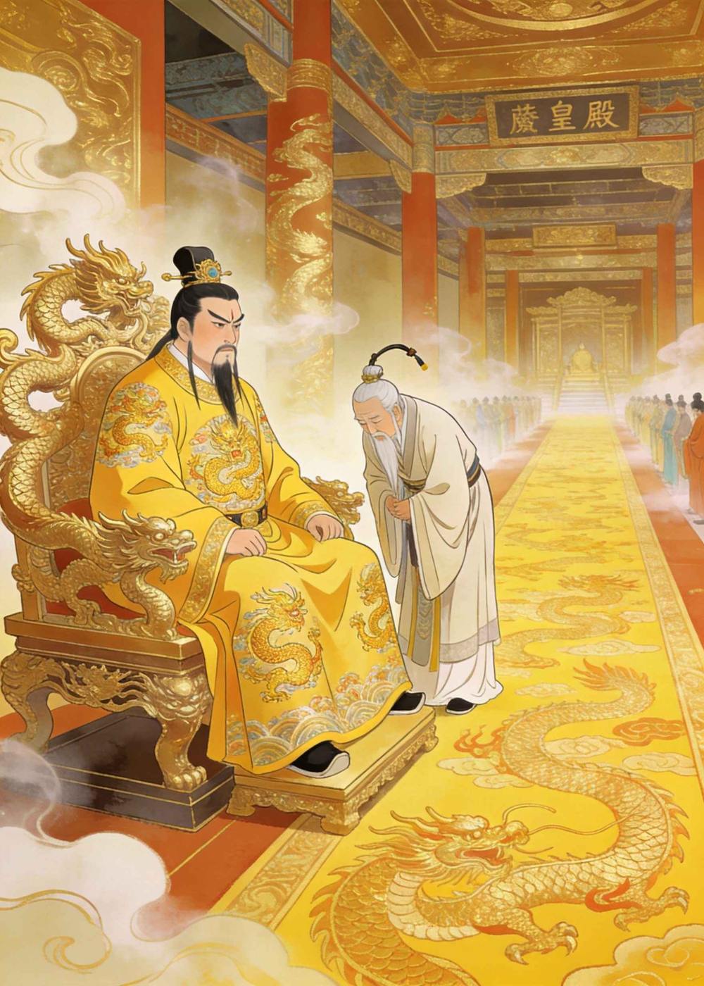 玉帝听说了孙悟空的事，想办法要收服他。