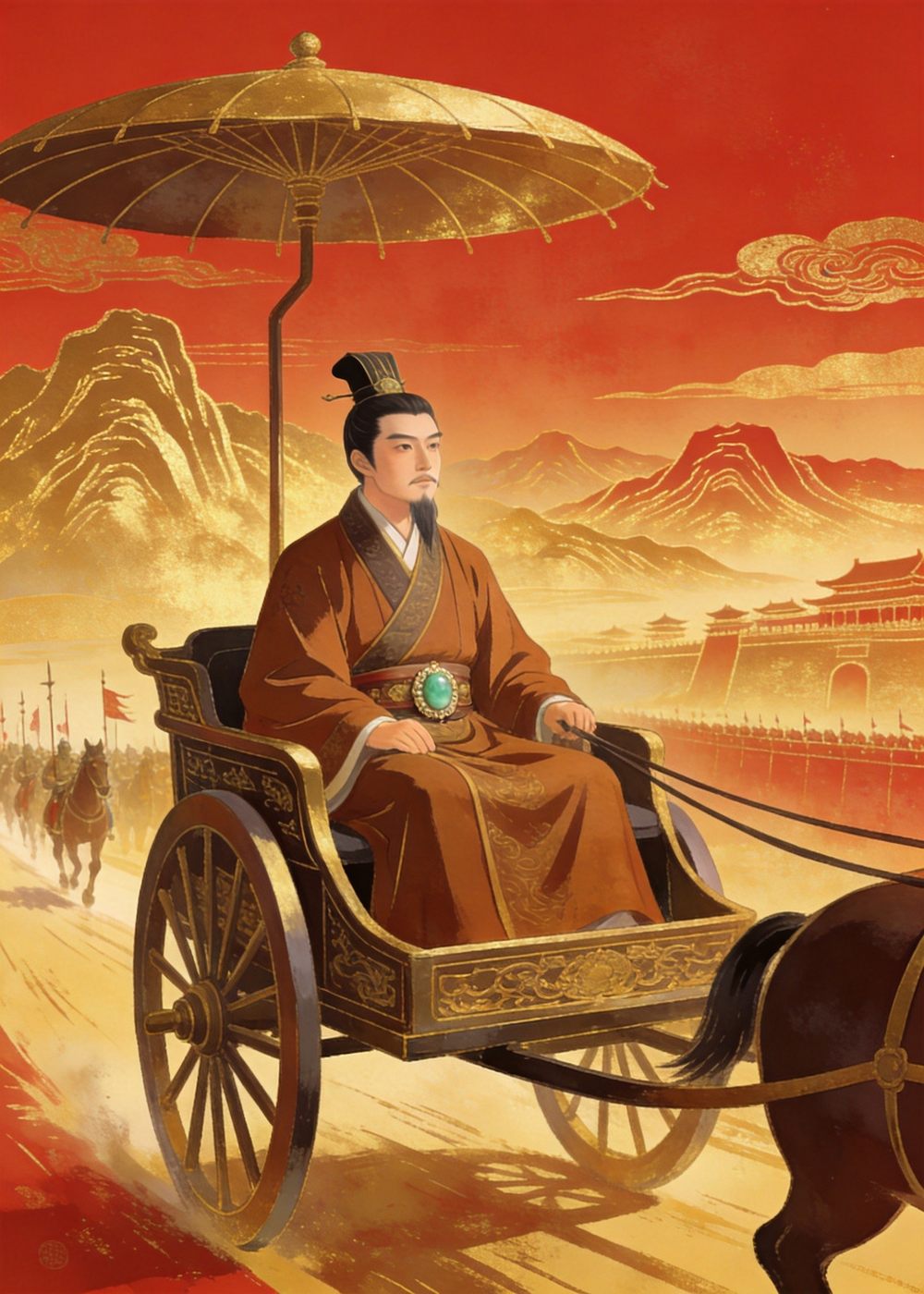 蔺相如带着一身胆气，平安回到了自己的国家。
