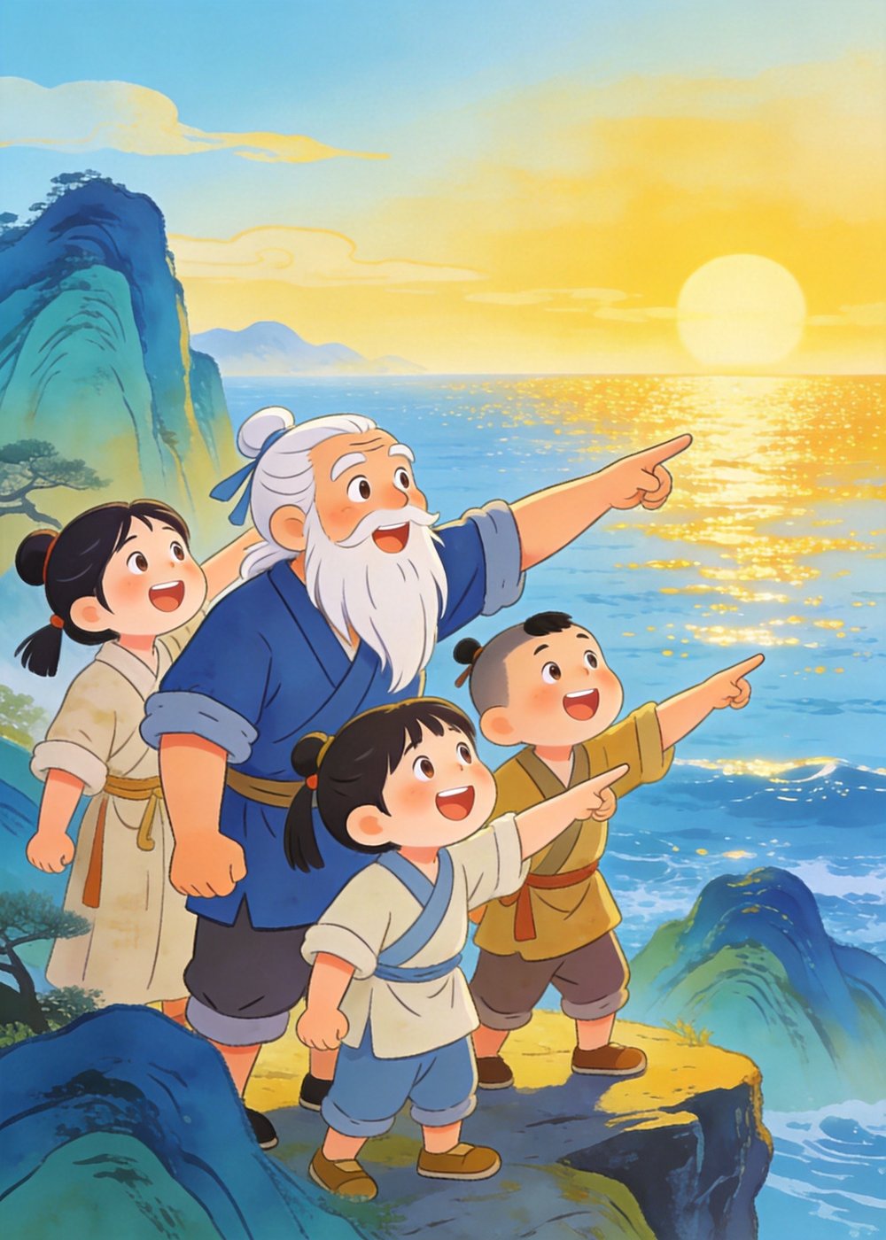 大家商量好："运到渤海边去倒！"说干就干！