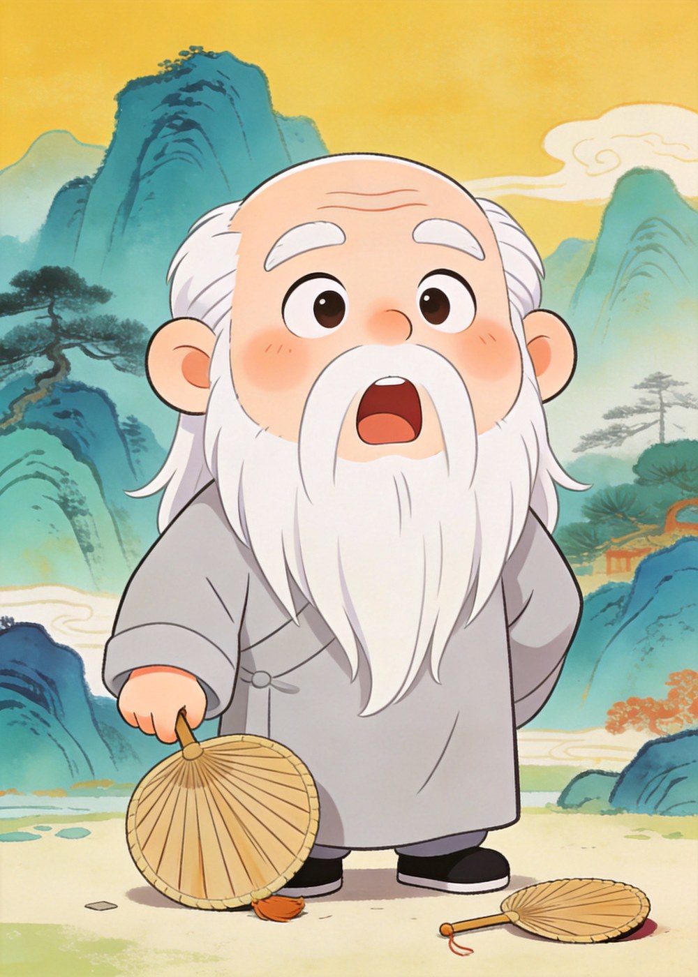 智叟张了张嘴，一个字也说不出来啦。