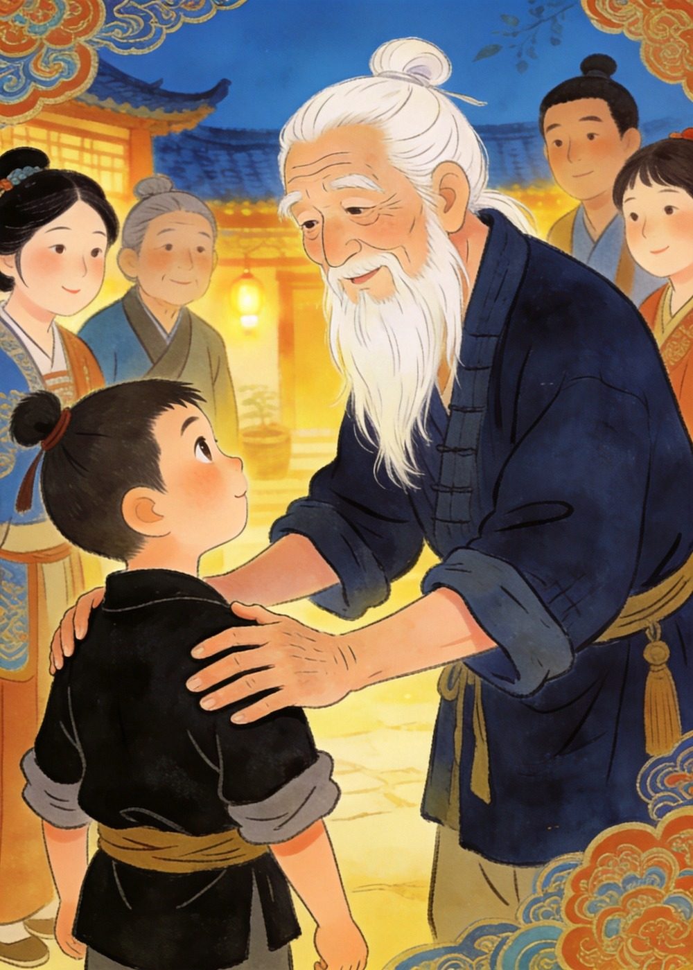 邻居爷爷耐心地说："事实就是事实，骗自己可不行呀！"