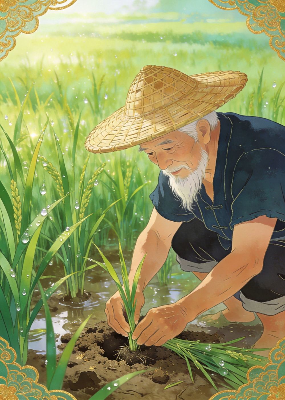 老农夫这才明白，帮着多浇水、多照料，才是真正对苗好。