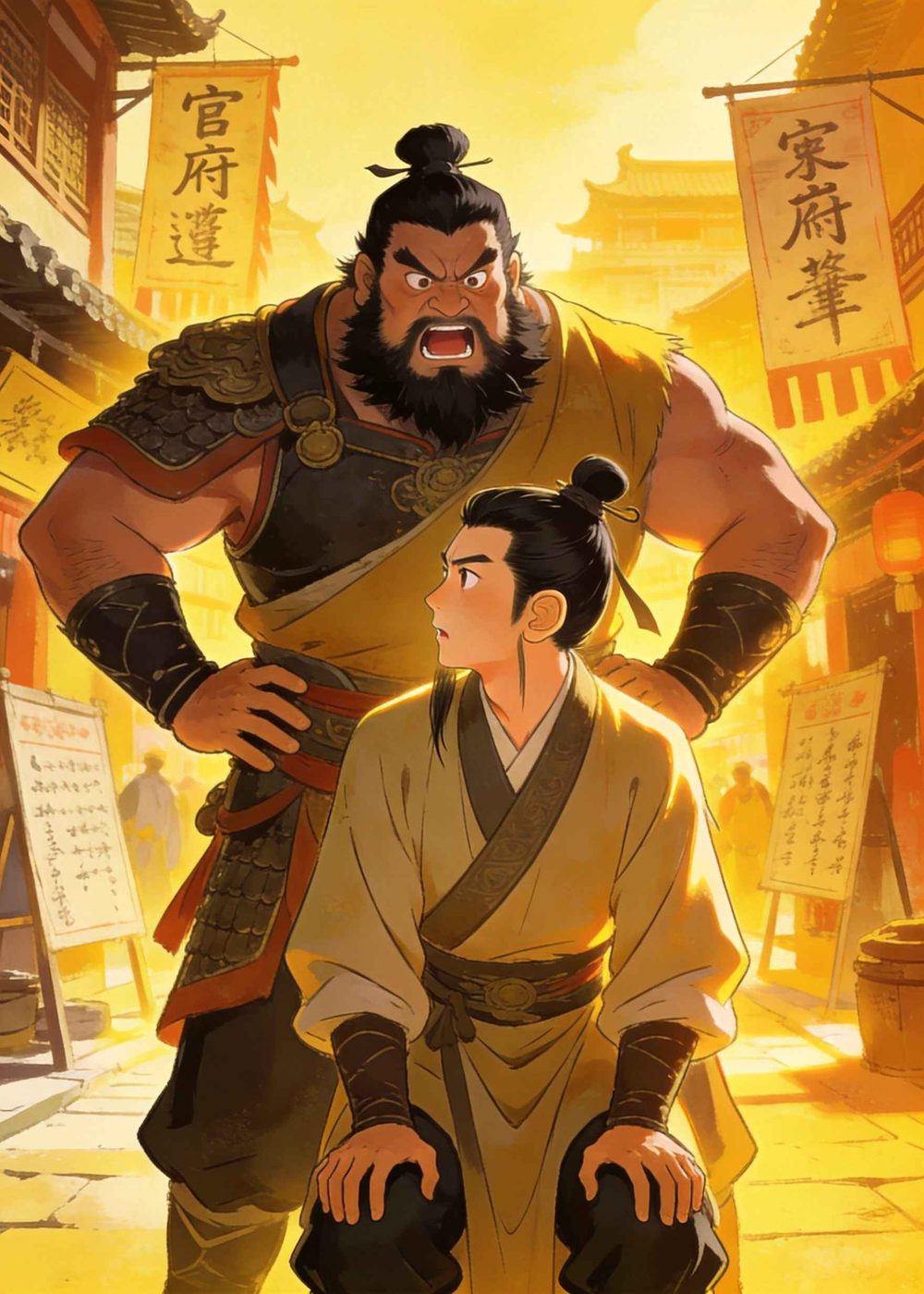 身后突然传来一声大喝：男子汉大丈夫，为什么不为国家出力！