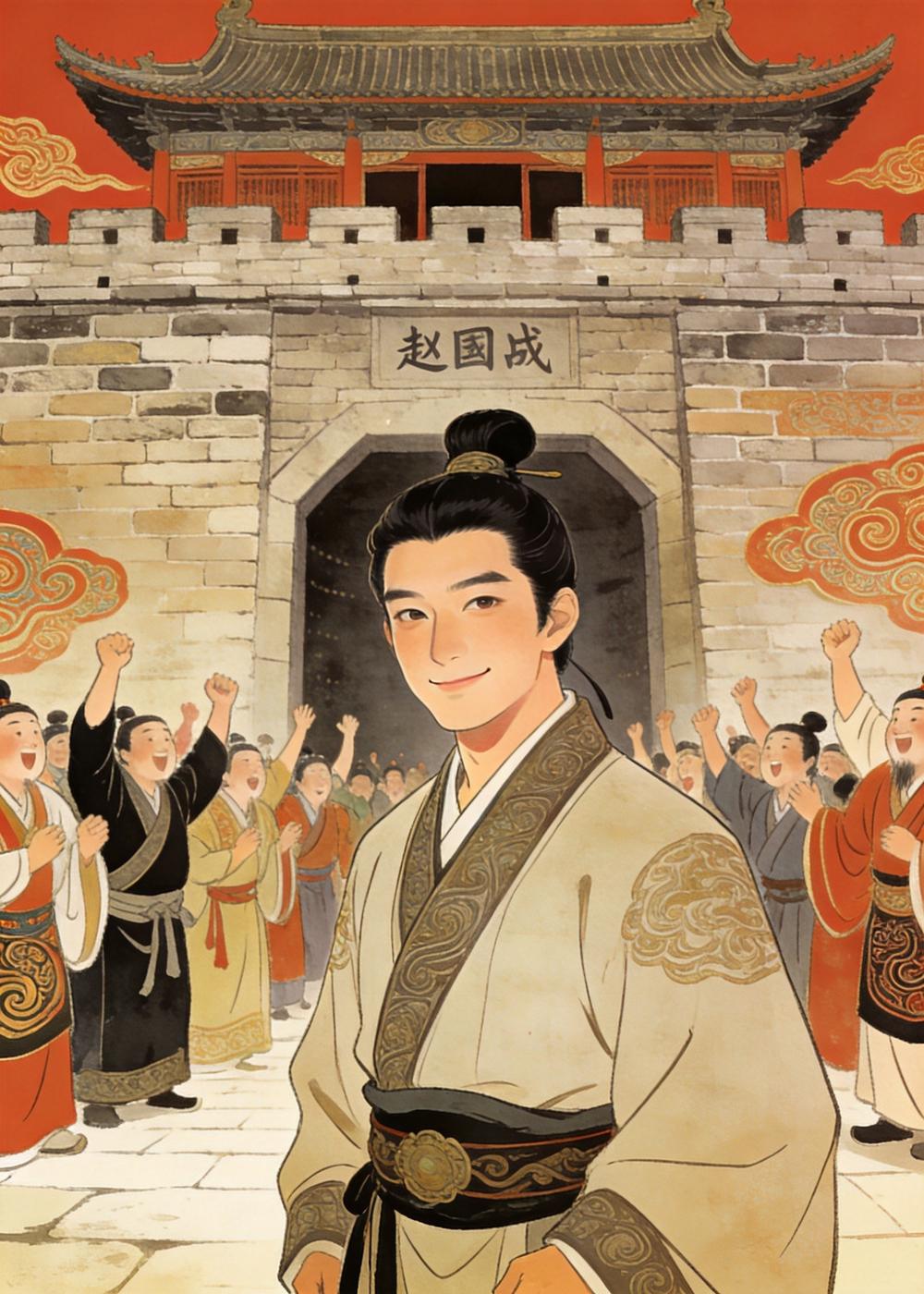 回到赵国,人人赞扬毛遂。他只是腼腆地笑笑:该出手时,就应大胆站出来。