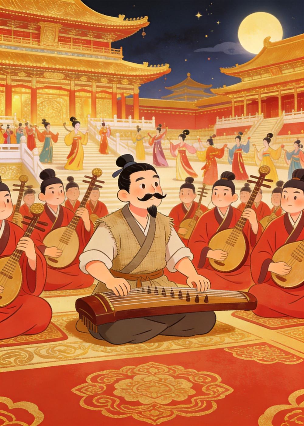 日子一天天过去，南郭处士靠着滥竽充数，混了不少年头。