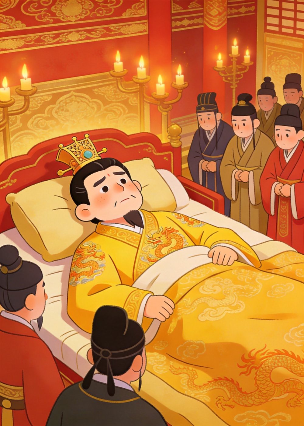 可是没多久，齐宣王生了重病，不久便去世了。
