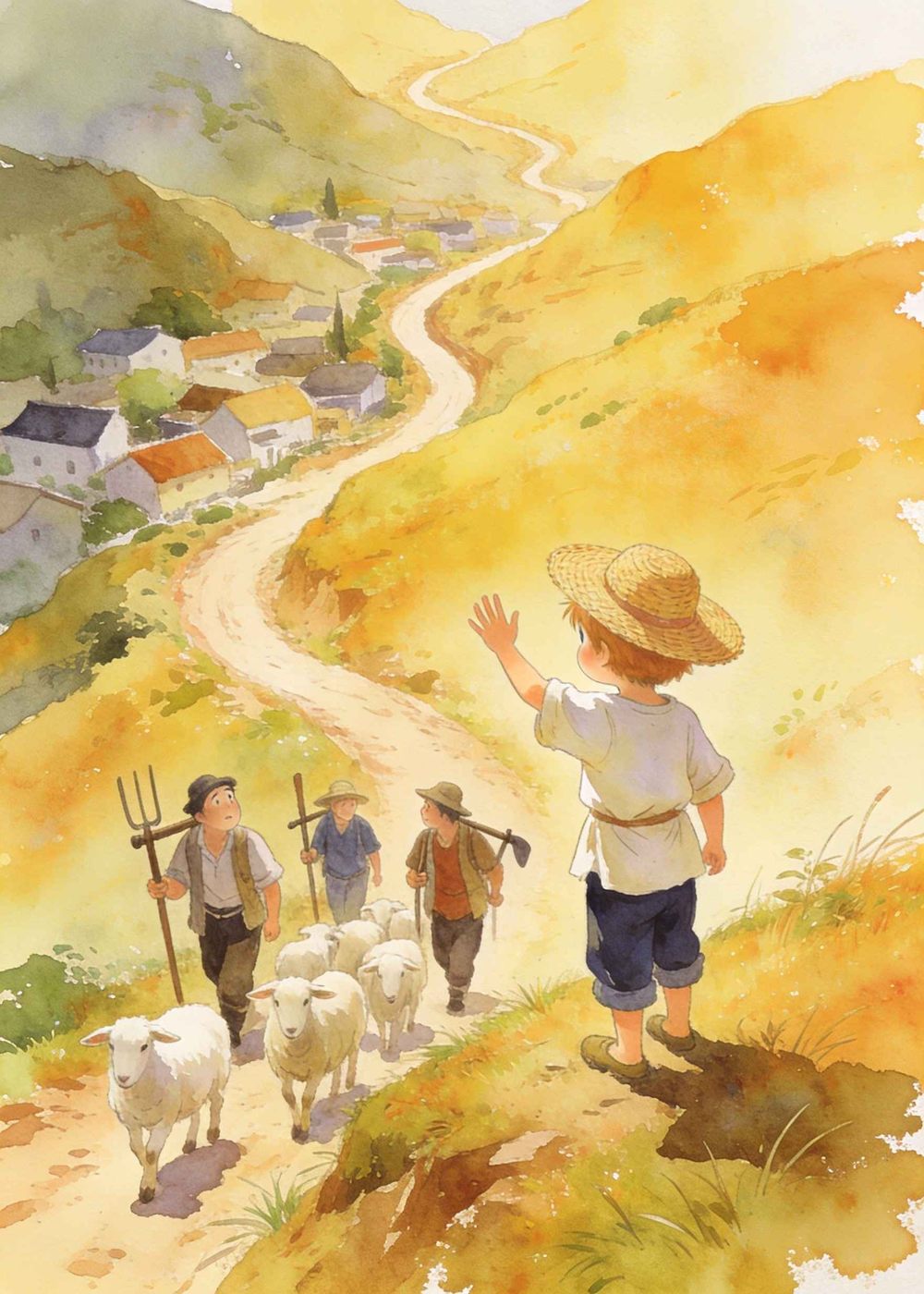 村民们叹着气摇摇头，只好下山继续干活去了。