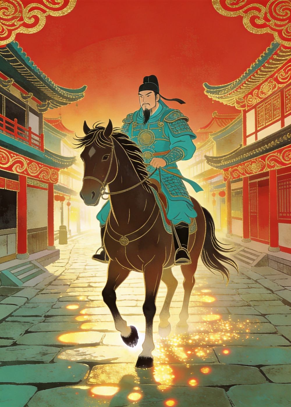 战国时，齐国大将田忌很喜欢赛马，常常和贵族们比赛。