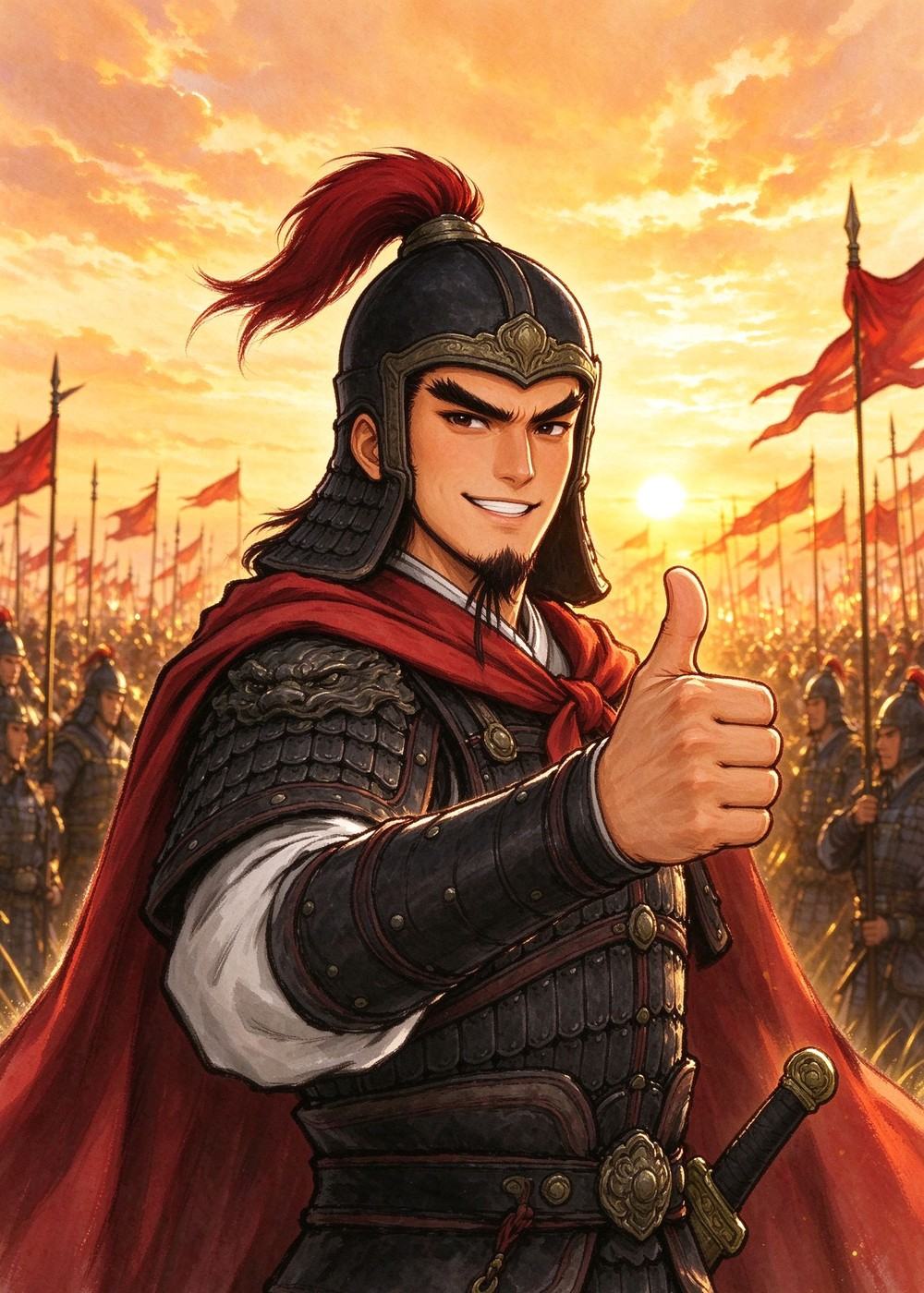 小朋友，遇到困难时，也要像项羽一样勇敢哦！