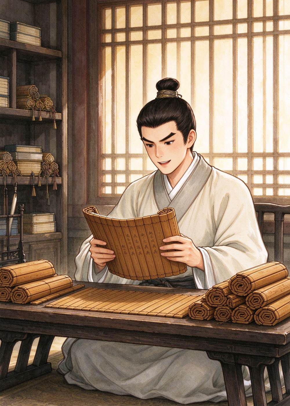赵奢的儿子叫赵括，从小就喜欢读兵书。