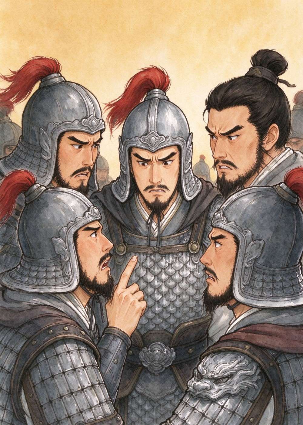 将领们都很奇怪:"背靠大河,万一打输了不就掉河里了吗?"