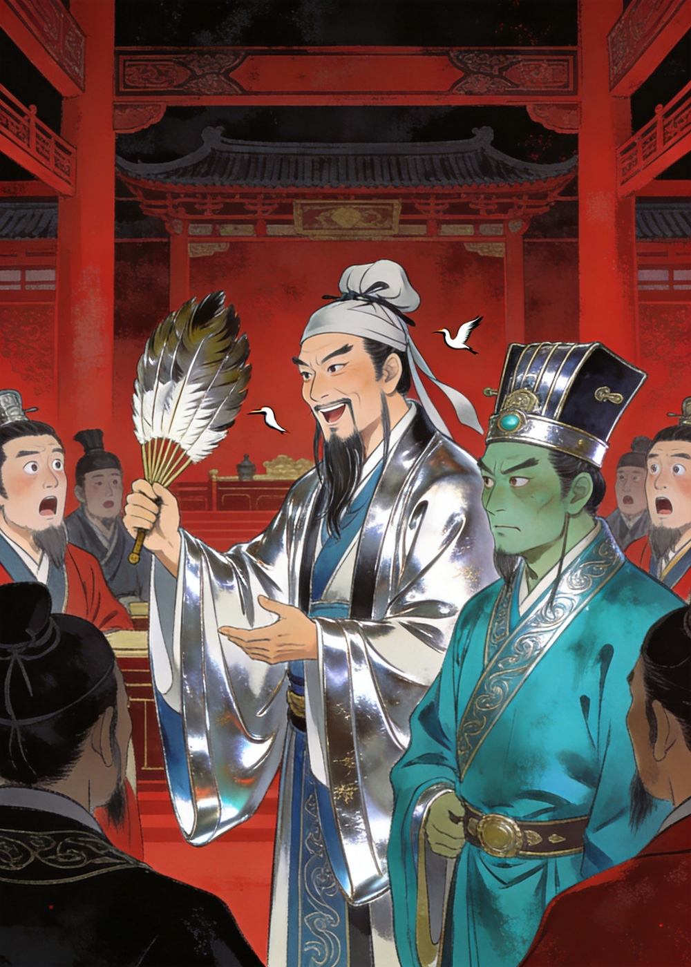 孔明一句反问，把虞翻驳得哑口无言。