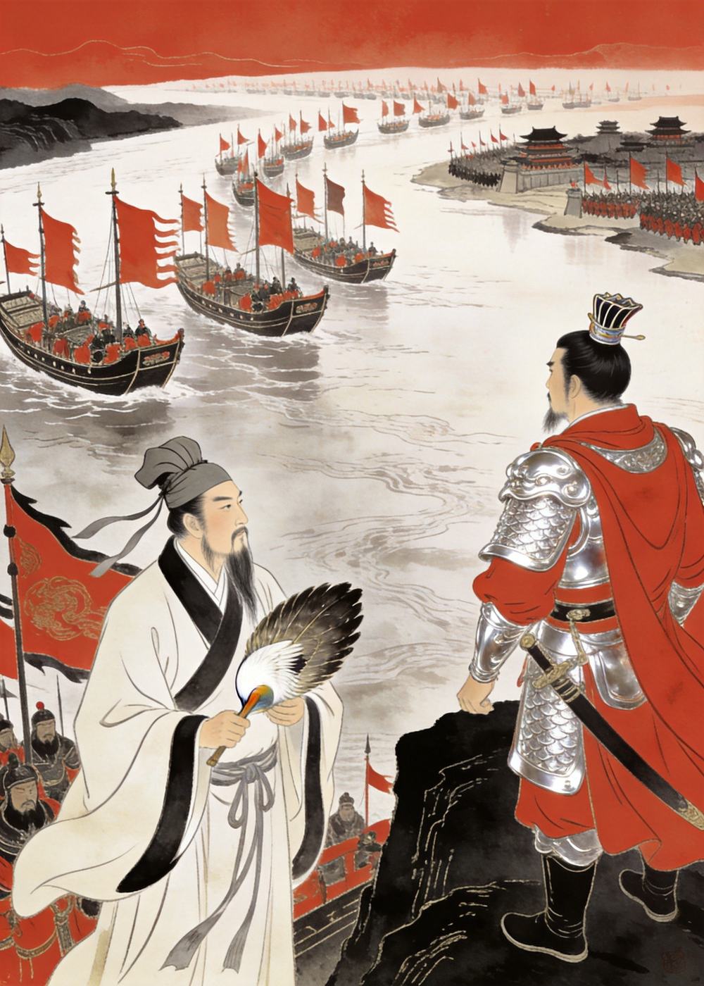 联合之势已成，江东上下士气高昂，准备迎战来敌。