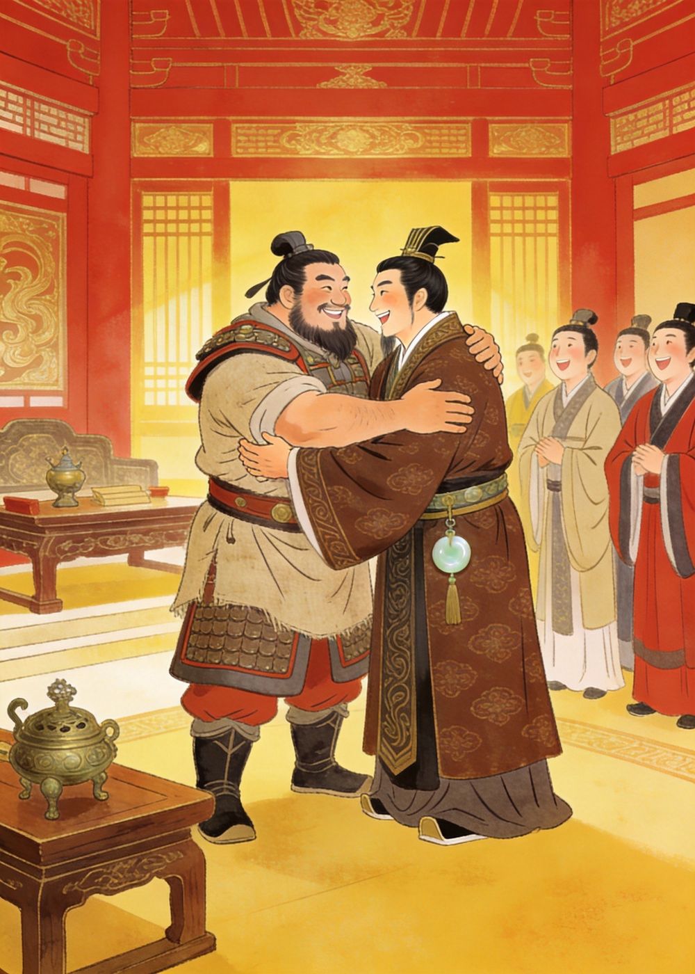 两人冰释前嫌，从此成了最要好的朋友。